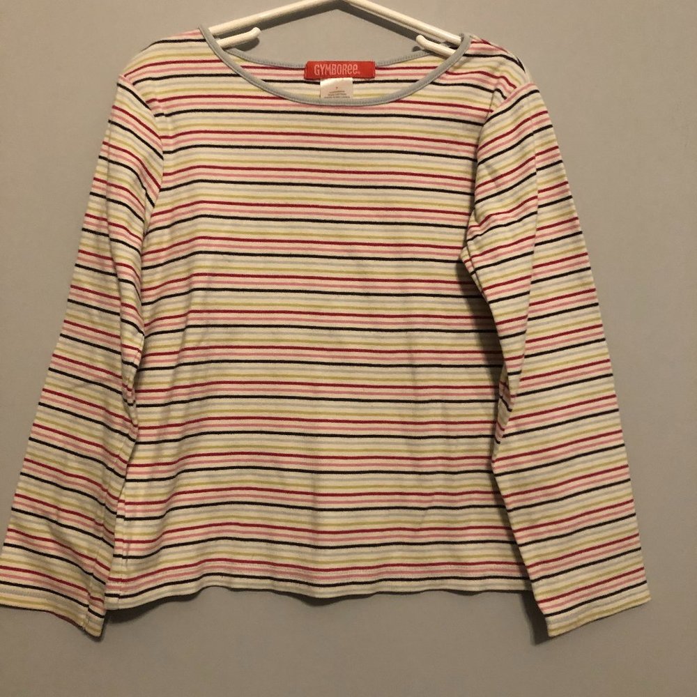 Gymboree Chelsea Girl 7 Stripe Long Sleeve shirt